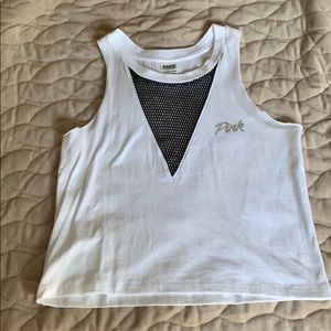Victoria secret white crop tank